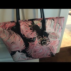 Kate Spade Tote: feather plume print